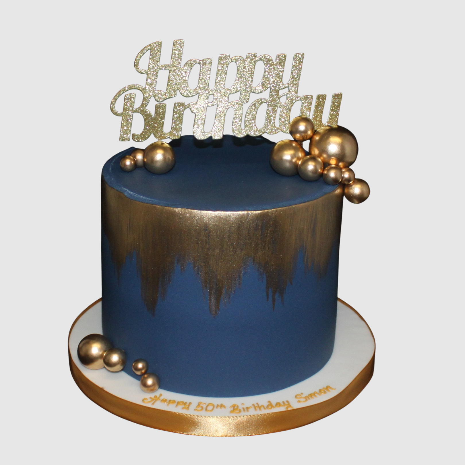 Painted Gold & Balls – Gardners Cakes