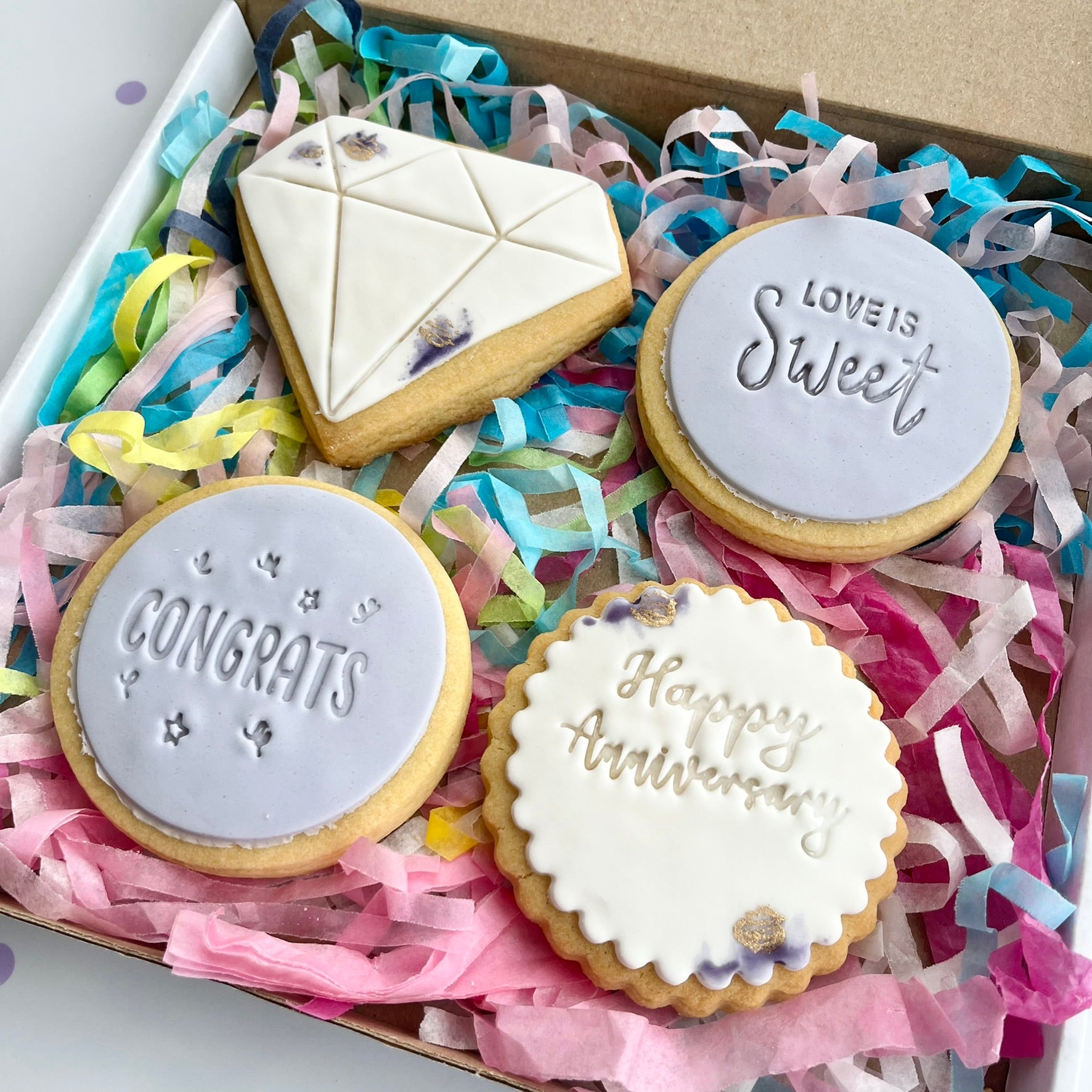 Anniversary Love quote cookie cake - Hayley Cakes and Cookies Hayley Cakes  and Cookies